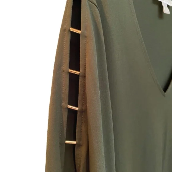 Micheal Kors Olive Green Dress L - Picture 5 of 5
